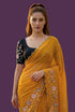 Vasthrlay Yellow Unstitched Saree