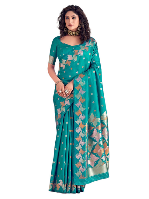 Vasthrlay Banarasi Unstitched Saree