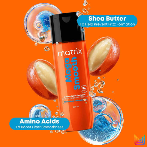 Matrix Mega Smooth Professional Shampoo with Shea Butter And Amino Acids