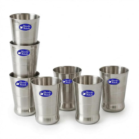 Stainless Steel Drinking Water Glass Set