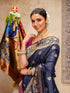 Vasthrlay Weaving Paithani Black Saree