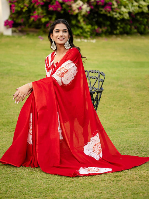 Vasthrlay Printed Unstitched Smc Ethnic Wear