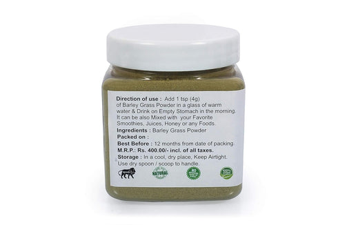NatureVit Barley Grass Powder Nutrient-Rich Superfood Jar Pack