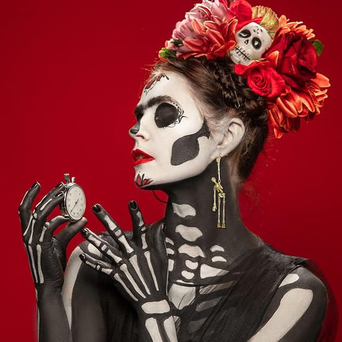 Halloween Skeleton Earrings for Women
