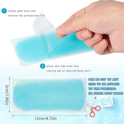 Garihc Enterprise Fever Cooling Gel Patches Cooling Forehead Strips