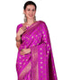Vasthrlay Womens Jacquard Unstitched Maroon Saree