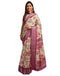 Vasthrlay Printed Jacquard Light Pista Green Saree With Unstitched Blouse Piece