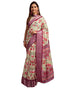 Vasthrlay Printed Jacquard Unstitched Rama Green Saree