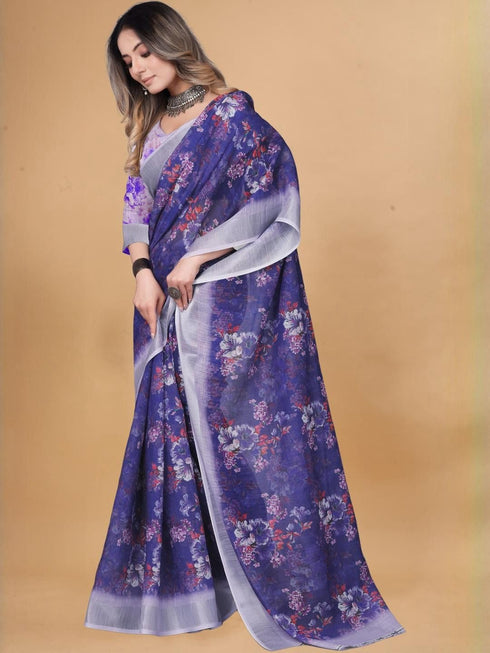 Vasthrlay Banarasi Traditional Unstitched Saree