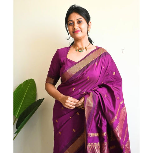 Vasthrlay Kanjivaram Tassels Saree