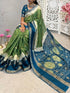 Vasthrlay Handloom Printed Unstitche Attache