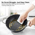 Prestige Durastone Hard Anodised 6 Layer Non-Stick Kadai with Glass Lid