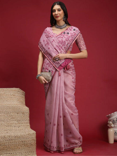 Vasthrlay Madhubani Printed Unstitched Hs Ethnic Wear