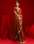 Vasthrlay Womens Unstitched Blouse Red Saree
