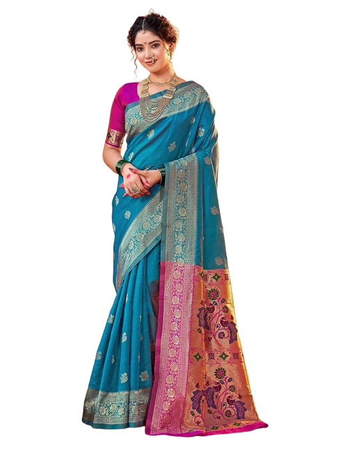 Vasthrlay Weaving Banarasi Maroon Saree