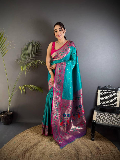 Vasthrlay Paithani Kanjivaram Beautiful