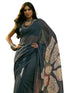 Vasthrlay Womens Printed Unstitched Dusty Pink Saree