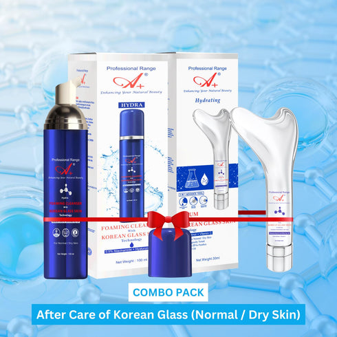 A+ Hydra Korean Glass Skin Aftercare Kit | Cleanser And Serum