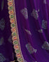 Vasthrlay Georgette Embroidery Unstitched Red Saree