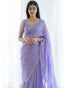Vasthrlay Purple Unstitched Saree