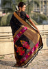 Vasthrlay Kanjivaram Paithani Unstitched Mahendi Ethnic Wear