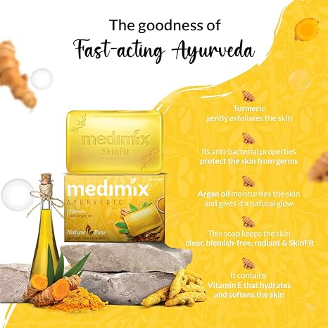 Medimix Ayurvedic Turmeric & Argan Oil Bathing Bar