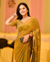 Vasthrlay Boarder Unstitched Chhaavan Mustard Free Ethnic Wear
