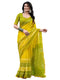 Vasthrlay Chanderi Printed Unstitched Yellow Saree