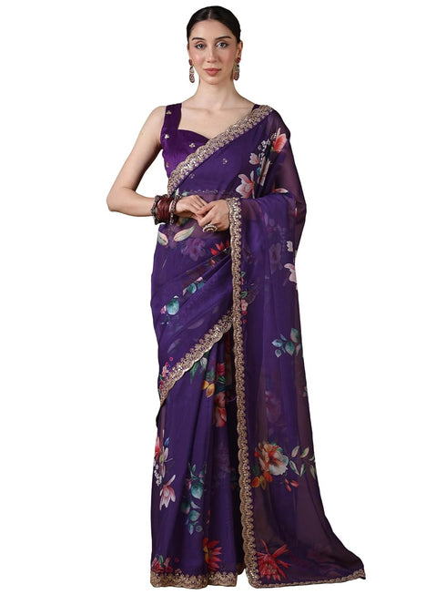 Vasthrlay Organza Unstitched Rx Ethnic Wear