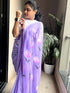 Vasthrlay Lavender Printed Lightweight Matching