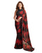 Vasthrlay Georgette Sequence Unstitched Black Saree