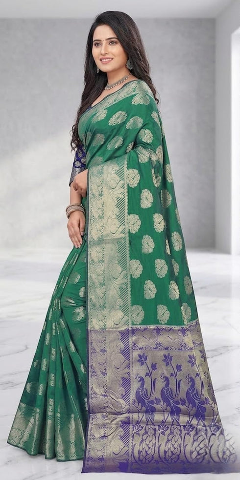 Vasthrlay Womenbanarasi Unstiched Ethnic Wear