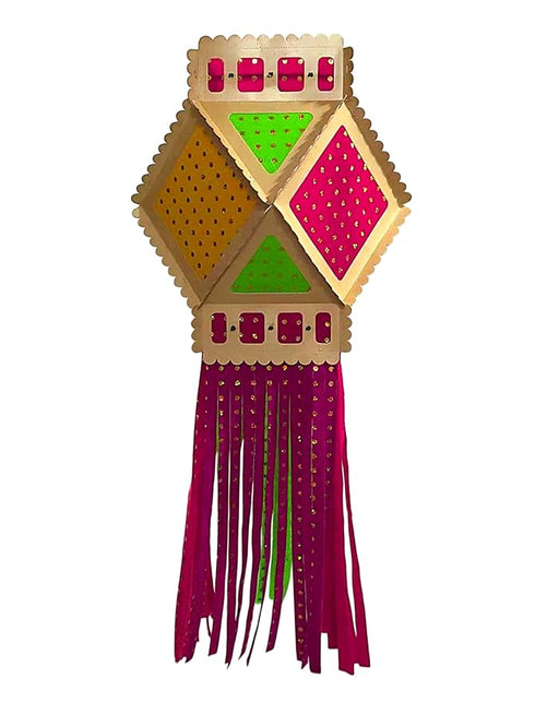 Self Assemble Multicolor Velvet Paper Kandil