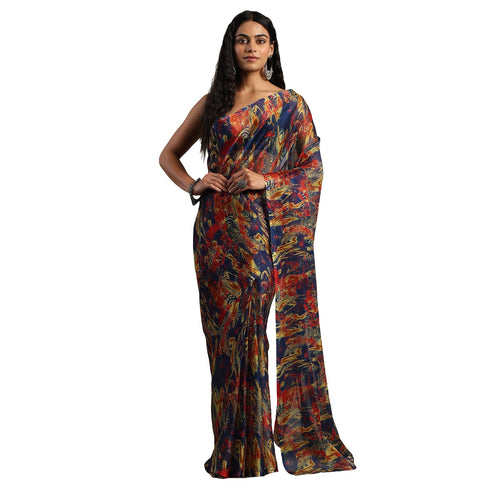 Vasthrlay Chiffon Floral Saree