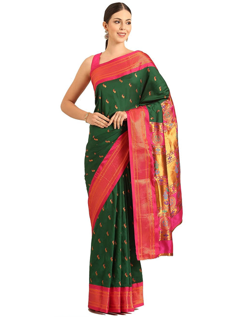 Vasthrlay Paithani Purple Saree