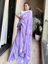 Vasthrlay Lavender Printed Lightweight Matching