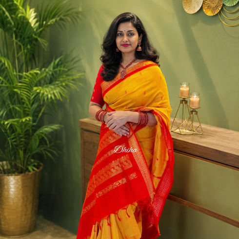 Vasthrlay Kanjivaram Tassels Saree