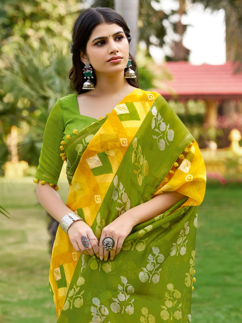 Vasthrlay Printed Unstitched Sr Ethnic Wear