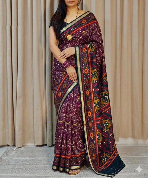 Vasthrlay Printed Multicolor Traditional Designer