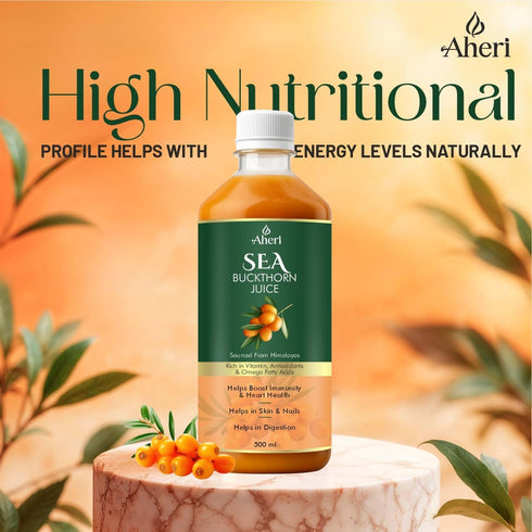 AHERI Sea Buckthorn Juice 500 ML Buckthorn Berry Herbal
