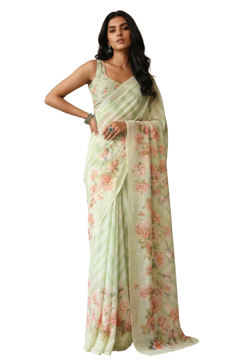 Vasthrlay Georgette Printed Saree