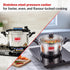 Prestige 3Litre Stainless Steel Flip On Pressure Cooker with Glass Lid