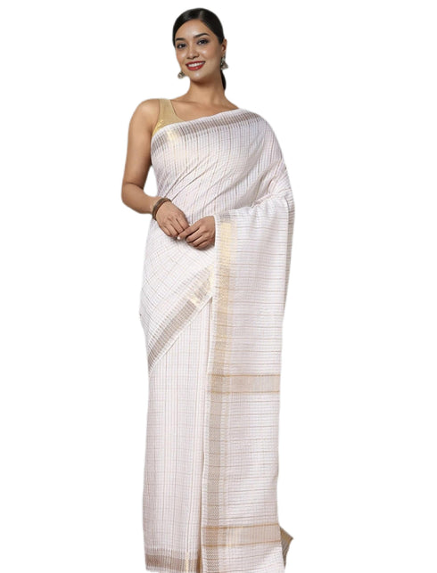 Vasthrlay Bhagalpuri Designer Unstitched Saree