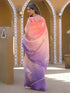 Vasthrlay Sequins Embroidery Orange Saree