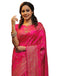Vasthrlay Banarasi Kanjivaram Unstitched Teal Saree
