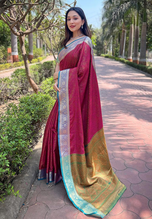 Vasthrlay Kanjivaram Handloom Blouse Ethnic Wear
