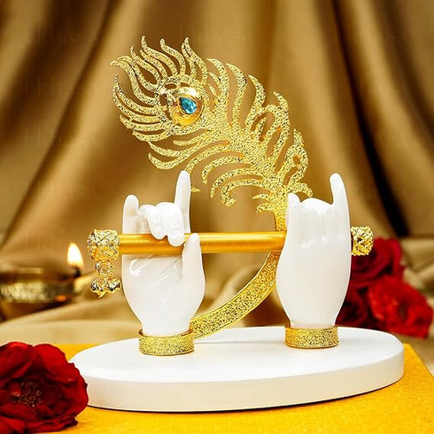 Ekhasa Lord Krishna Hands with Flute Idol (Small Size)