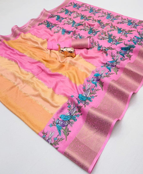 Vasthrlay Bandhani Kanjivaram Weaving