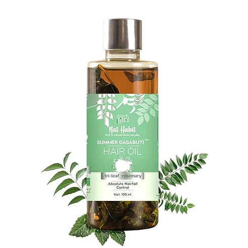 Nat Habit Tri-Leaf Rosemary Hair Oil - 100ml