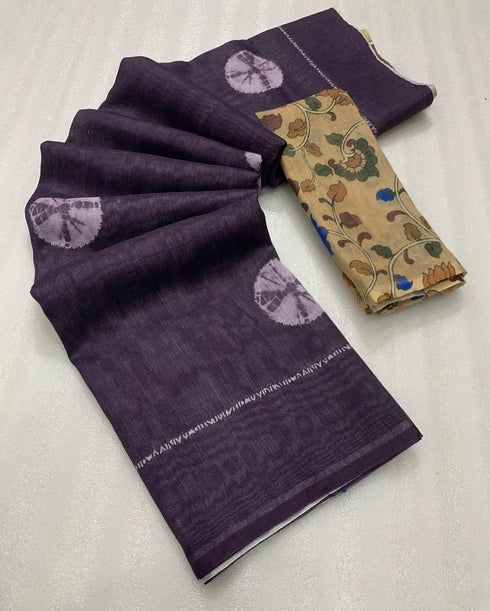 Vasthrlay Kalamkari Matching Contrast Tassels